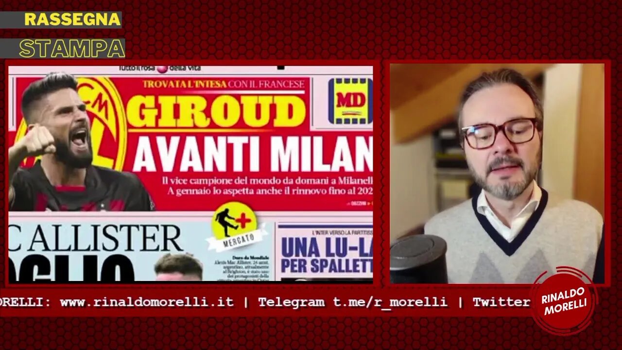 -6 alla Serie A, rinnova GIROUD, vacanze juventine "extralarge". Rassegna Stampa ep.215 | 29.12.22