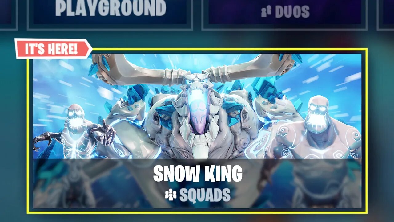 *NEW* GIANT "SNOW KING LTM" REVEALED! CHAPTER 2 MAP CHANGES & CHRISTMAS LIVE EVENT - FORTNITE UPDATE