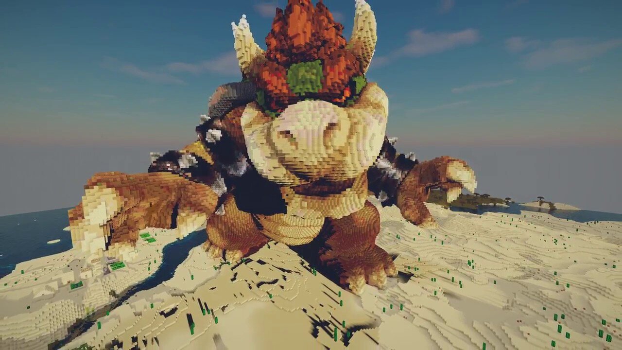 Minecraft Bowser Build - Mario