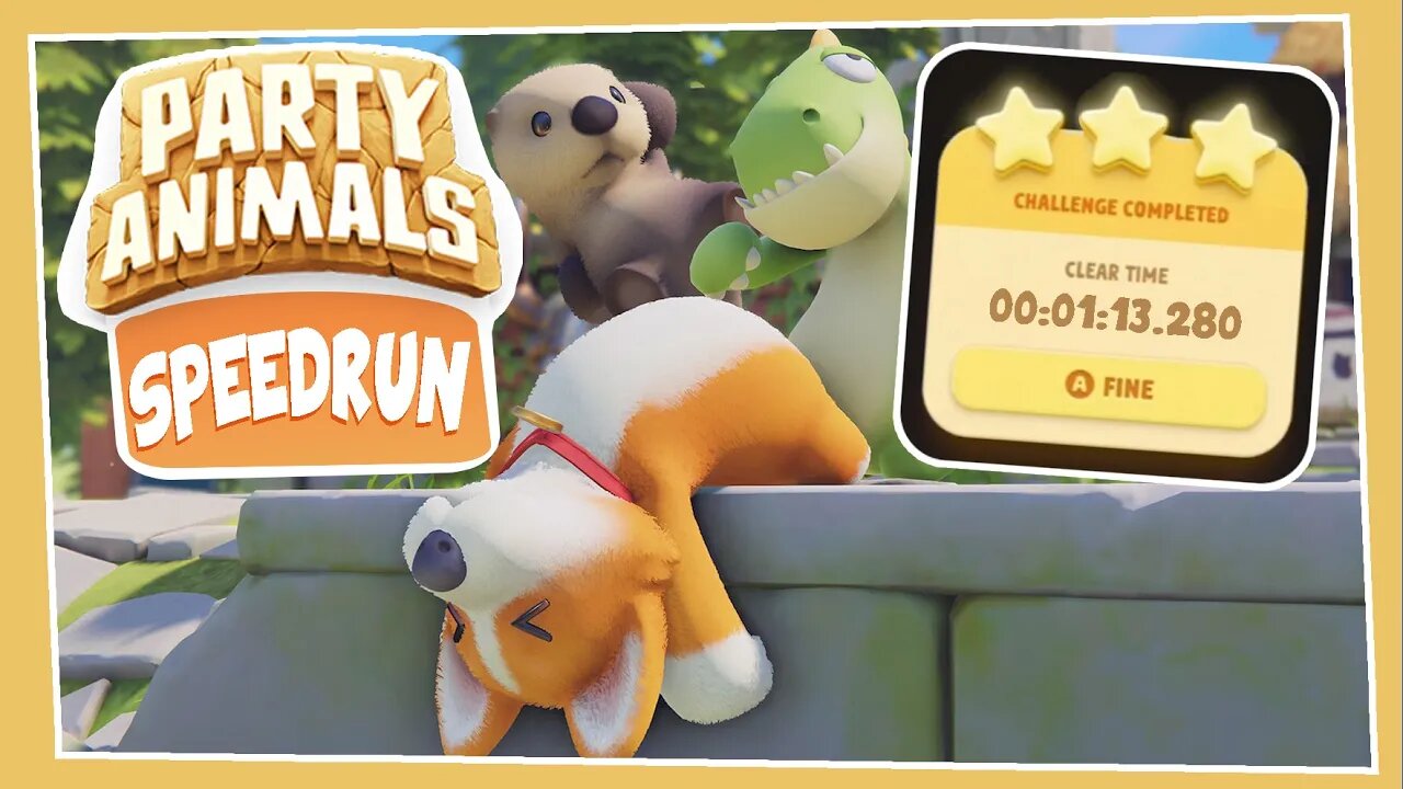 Party Animals Tutorial Speedrun Attempt - New Record?