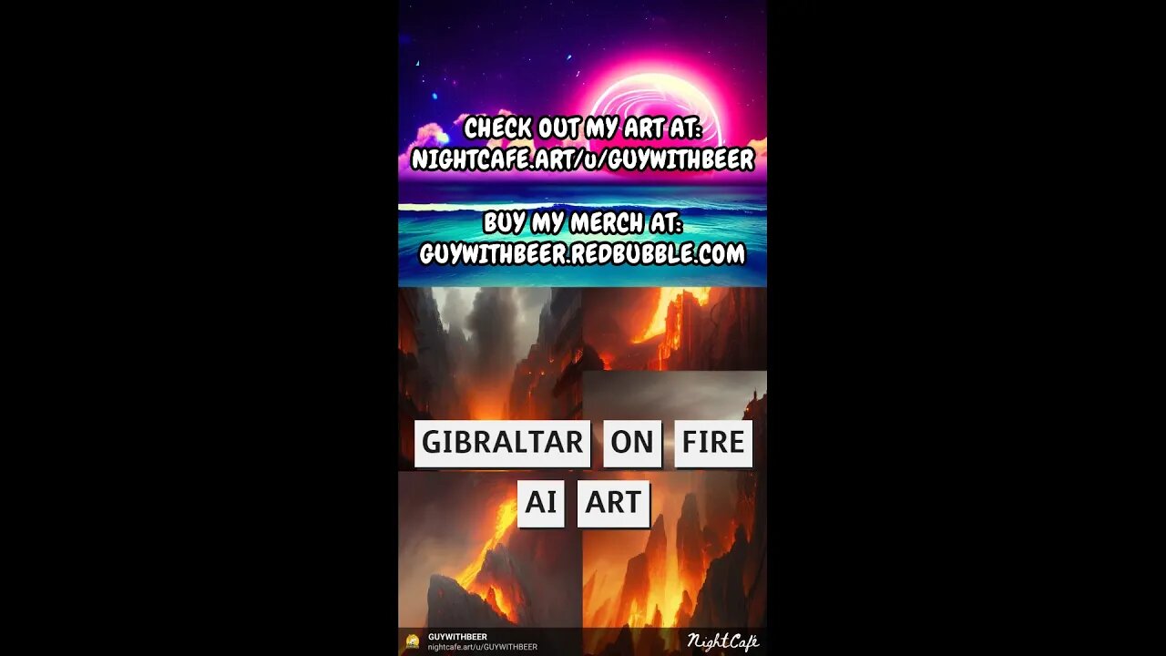 GIBRALTAR ON FIRE | AI ART