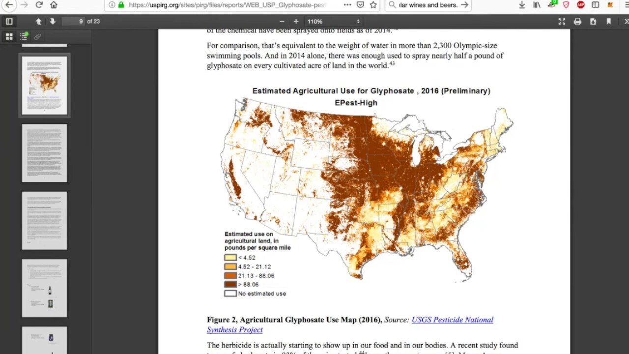 Glyphosate, Weed Killer Found in 19 of 20 Beverages Even Organic, Full List