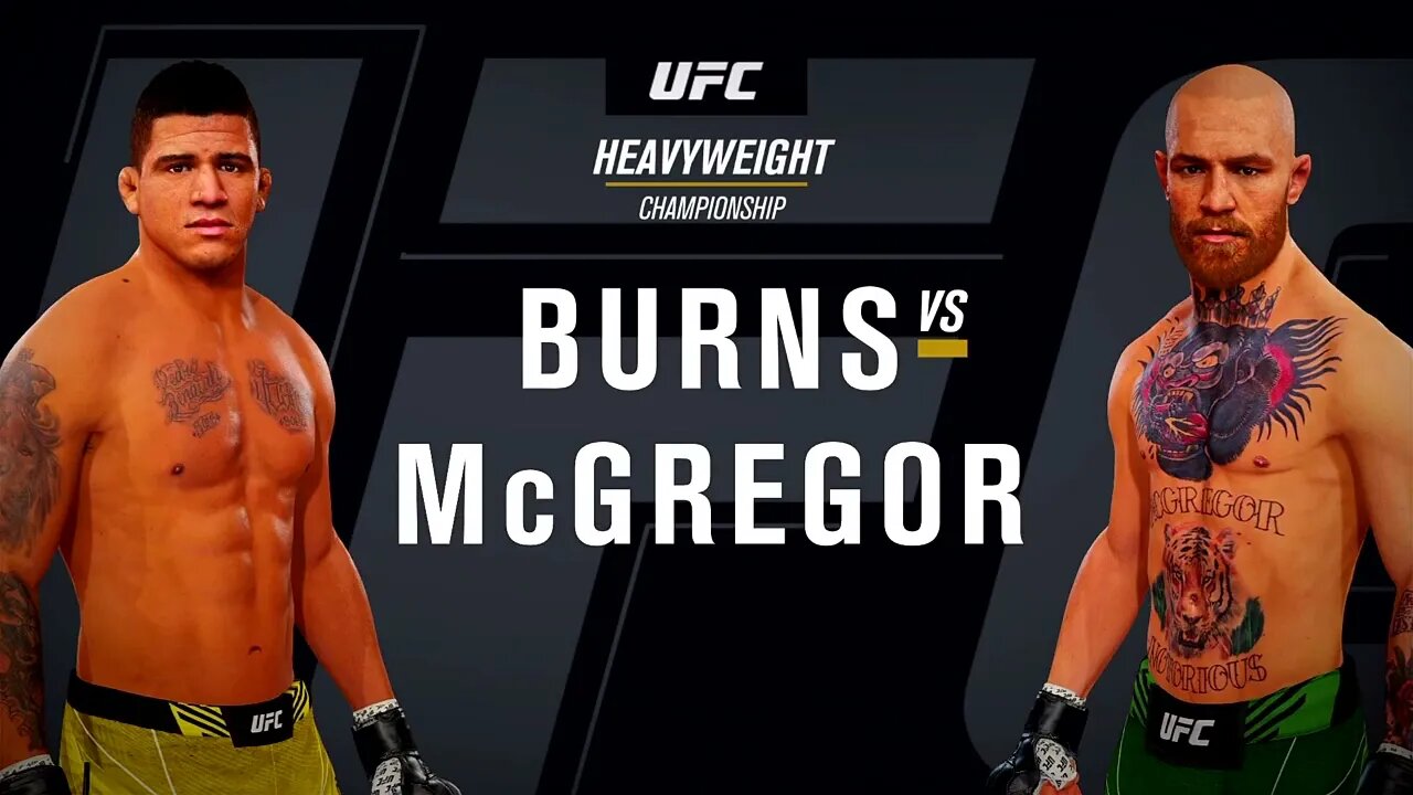 EA Sports UFC 4 Gameplay Conor McGregor vs Gilbert Burns