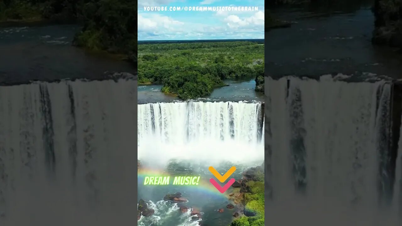 IGUAZU WATERFALL: Intense Rain at a CABANA #TropicalRain (Music Therapy) #RainNatureSounds #rain