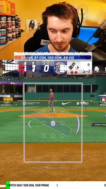 WEIRDEST OUT OF PLAY STRIKE CALLED IN MLB THE SHOW 24