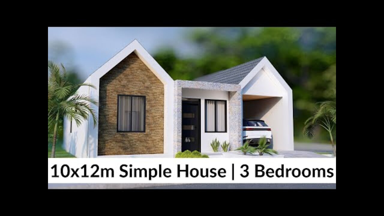 Dad Love This Small House Design Idea with 3 Bedrooms (10x12 Meters)