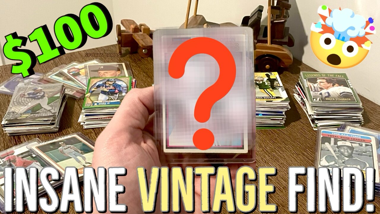 $100 INSANE VINTAGE SPORTS CARDS COLLECTION FROM ONLINE ESTATE SALE!