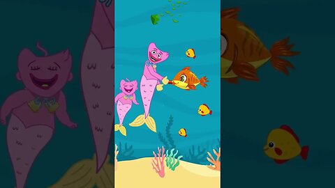 Mermaid Kissy Missy don't like glass bottles | Funny Animation #shorts #story #animation