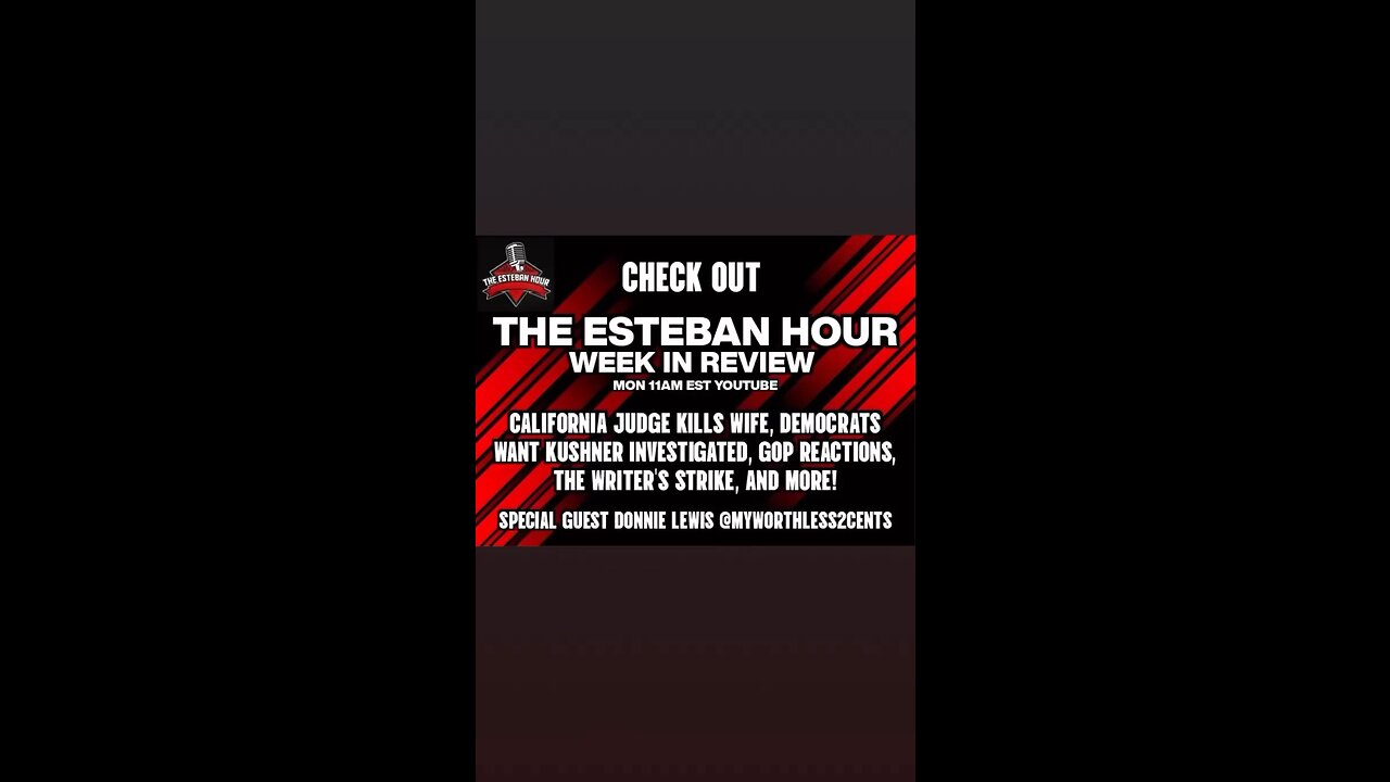 WEEK IN REVIEW- Monday @11am EST