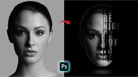 Photoshop Tutorial | How to Create Text Portrait Effect
