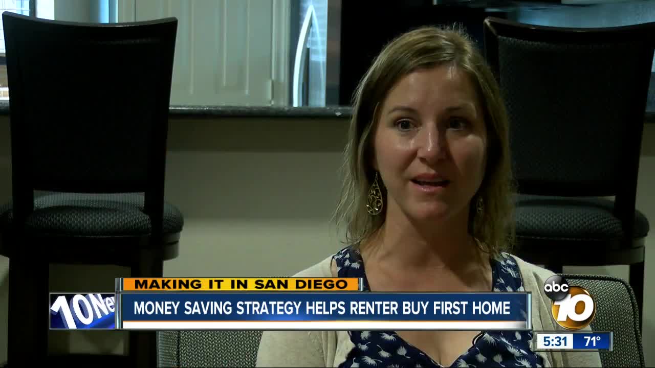 Money saving strategy helps renter buy first home