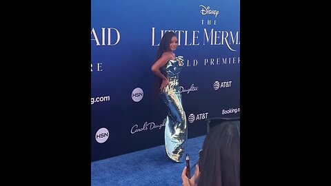 Halle Bailey at #TheLittleMermaid world premiere