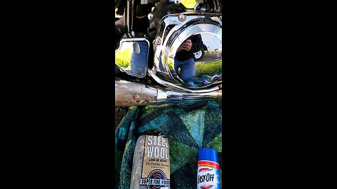 motorcycle chrome cleaning