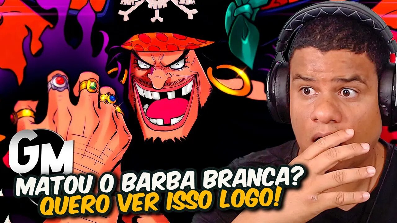 ESCURIDÃO | BARBA NEGRA (One Piece) | Geek Mafia - Benja | React Anime Pro