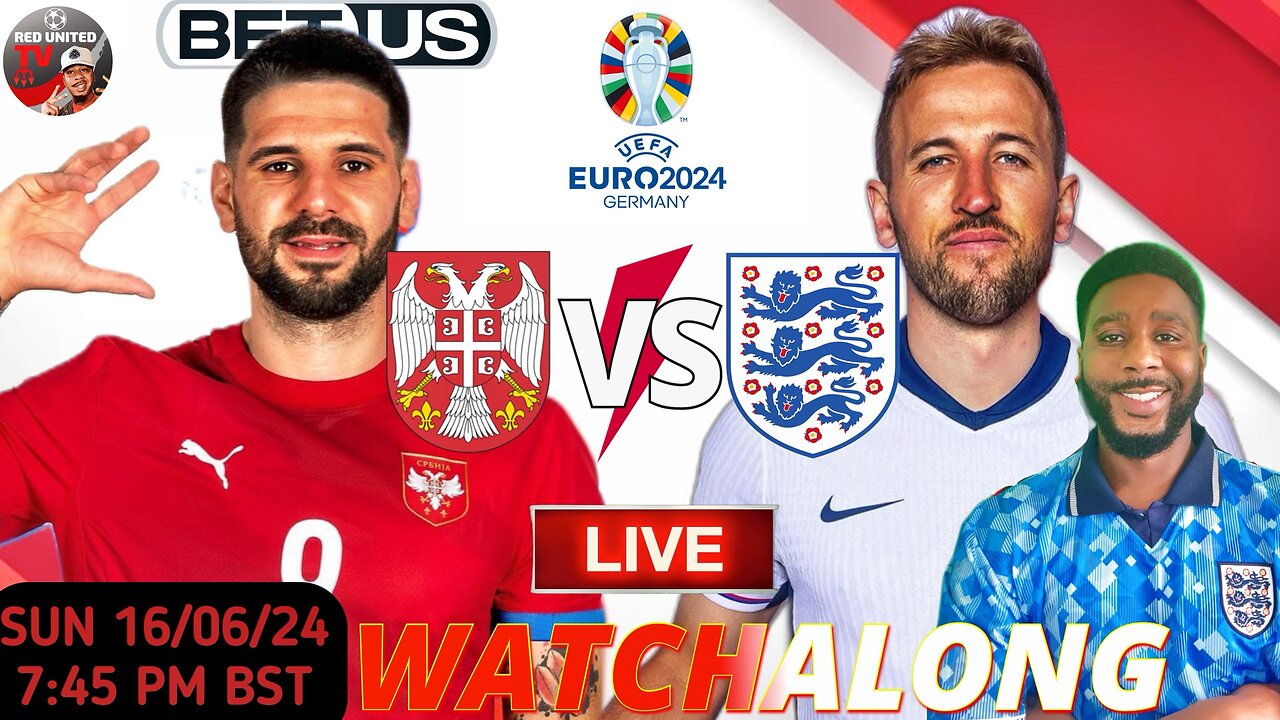 SERBIA vs ENGLAND LIVE WATCHALONG - EUROS 2024 | Ivorian Spice