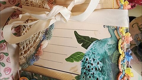 Chantel is avaiable New #junkjournal #peacock and #ephemera #napkins #doilies