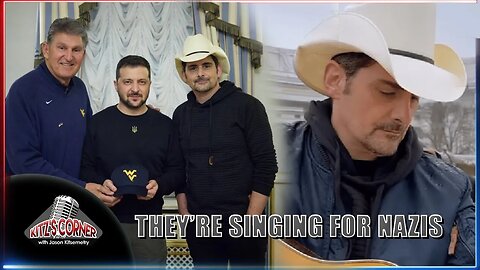 Brad Paisley sings "Country Roads" for N@zi Ukraine with Joe Manchin