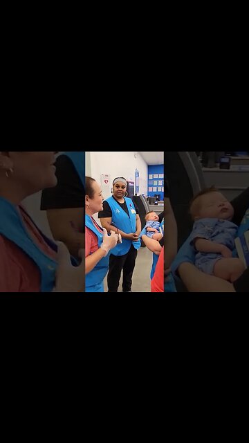 Fake Baby Prank on Walmart Employee 😆 🤣 😂 #shorts