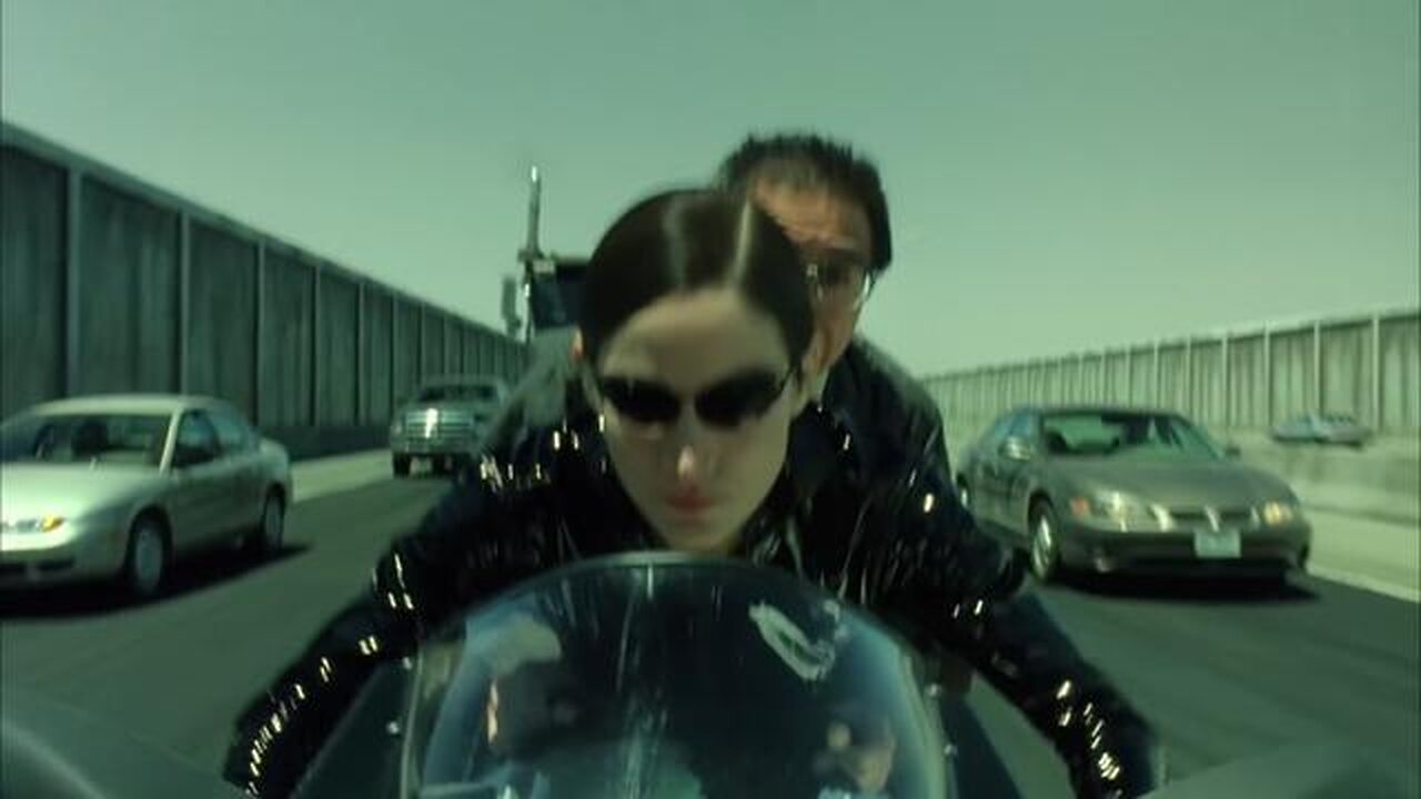 The Chase: Enters Ms Trinity - The Matrix Reloaded Clip #rumbletakeover