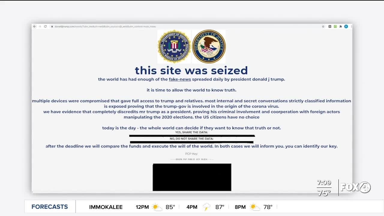 Investigators search for person who hacked Presidents website