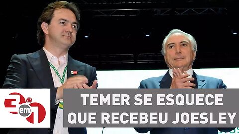 Madureira: Ao se queixar ao STF, Temer se esquece que recebeu Joesley