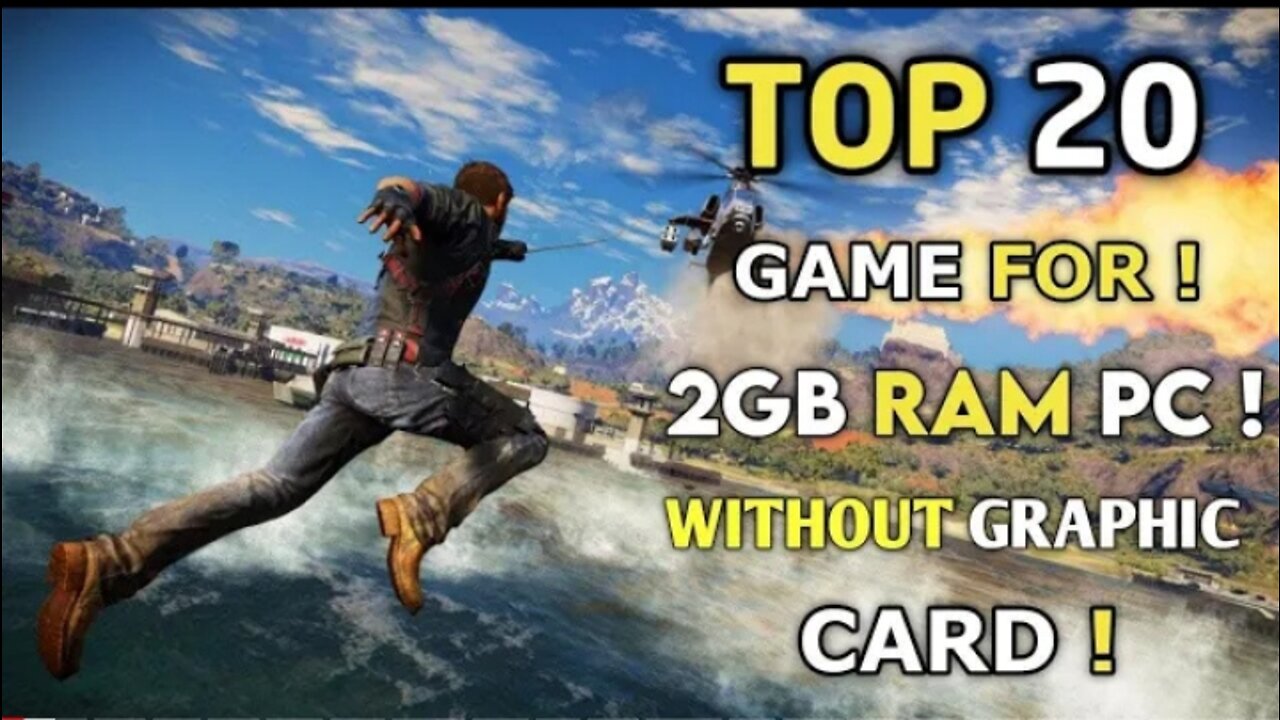 Top 20 High Graphics Games for LOW END PC | 2GB RAM | 4GB RAM | 512MB | VRAM |Dual Core PC 2022