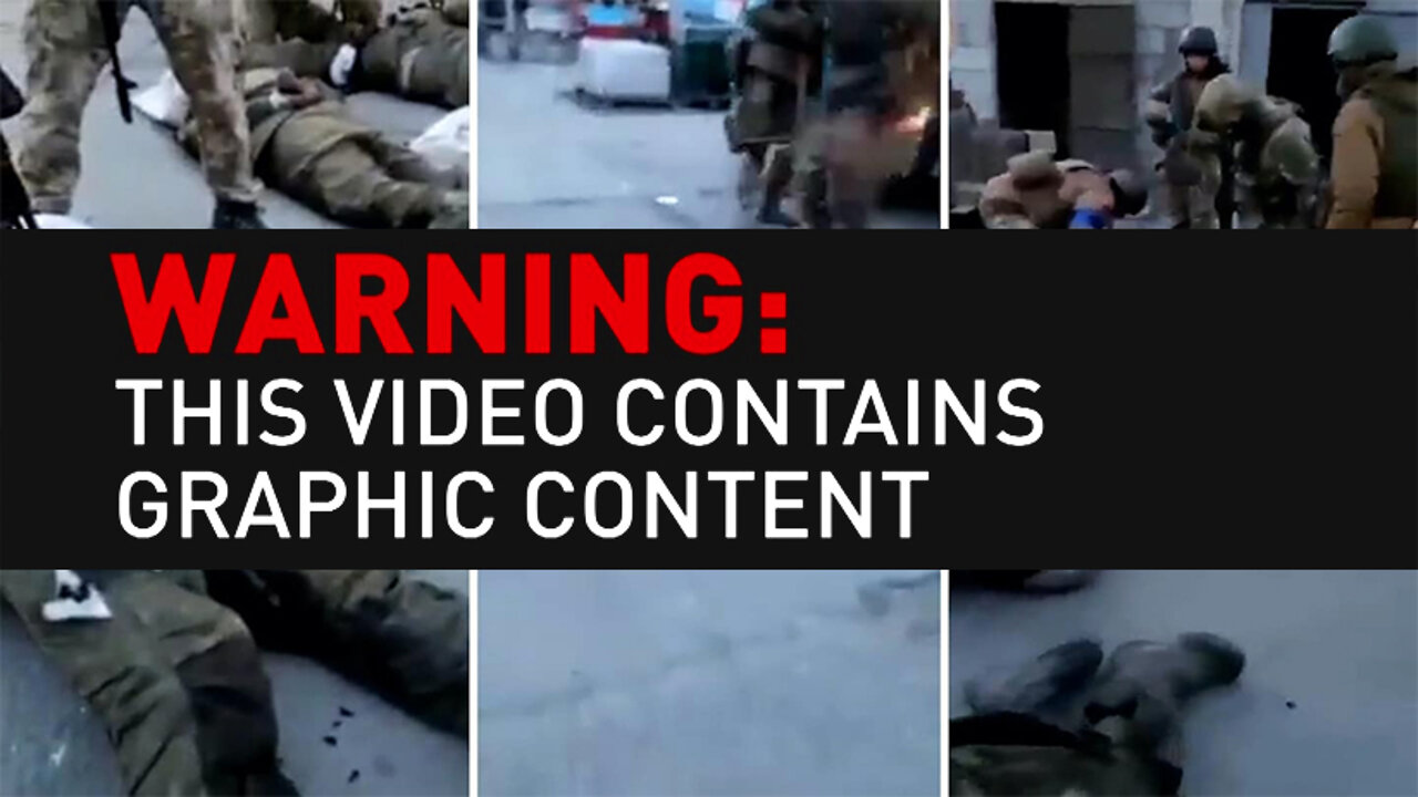 WAR CRIMES: This video allegedly shows Ukrainian forces shooting Russian prisoners.