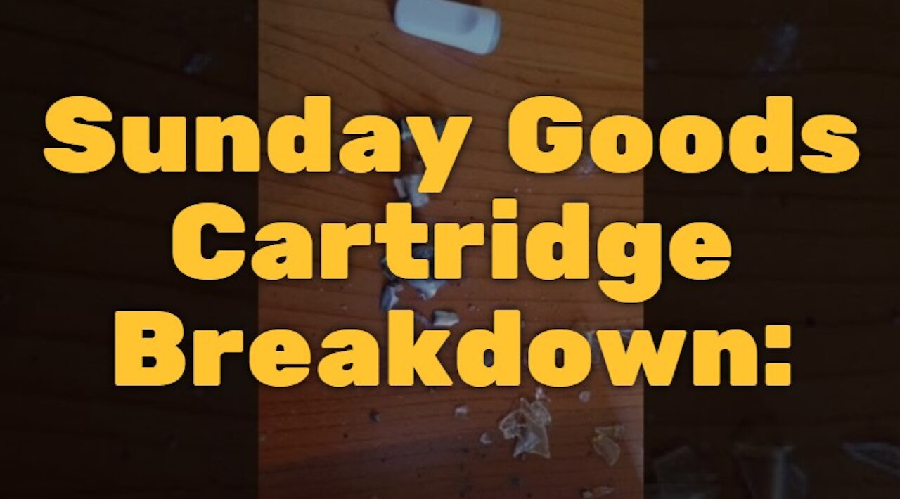 Sunday Goods Cartridge Breakdown
