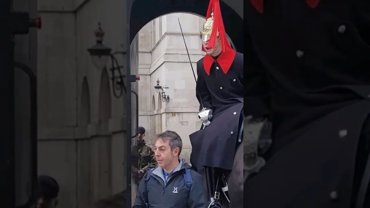 Guard shouts get back changing of the Guards #horseguardsparade