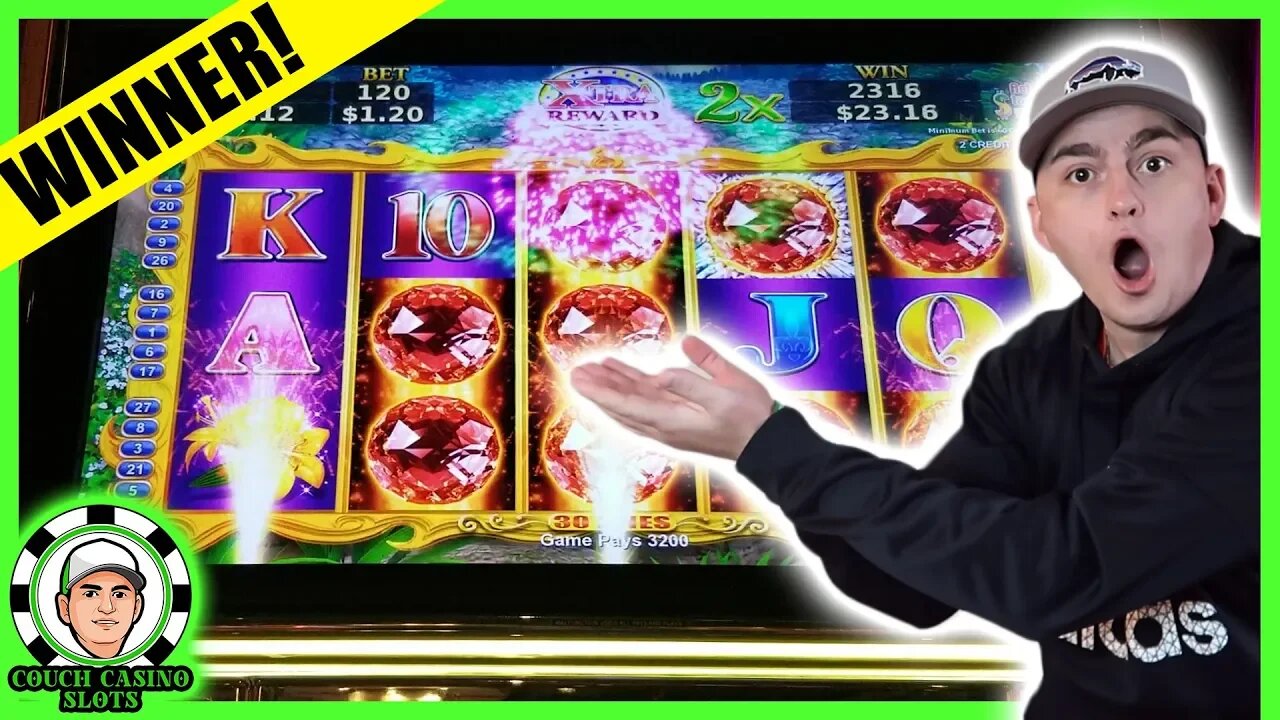 DOLLAR BETS on SLOT MACHINE VOLCANIC ROCK FIRE and PASSPORT RICHES at CASINO!!