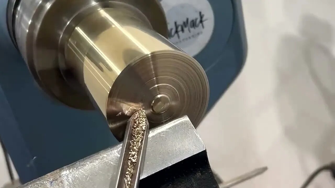 Woodturning - I Turned Solid Brass On A Wood Lathe !!-8