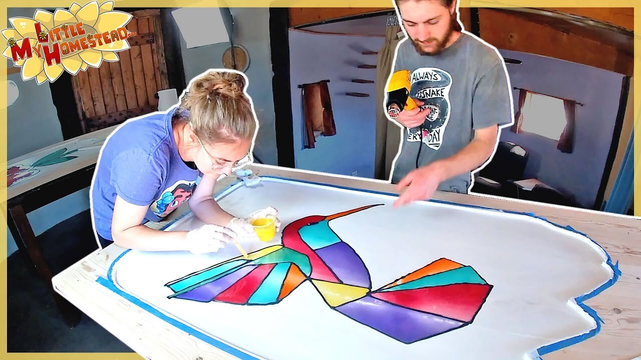 Pantry Barn Door Colored Epoxy, Tractor Fix & Smoker Test | Weekly Peek Ep233