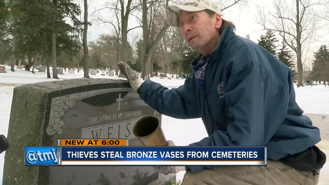 Thieves target vases at local cemeteries