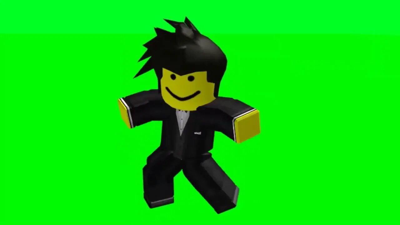 greenscreen of my ROBLOX avatar doing orange justice Mpgun com