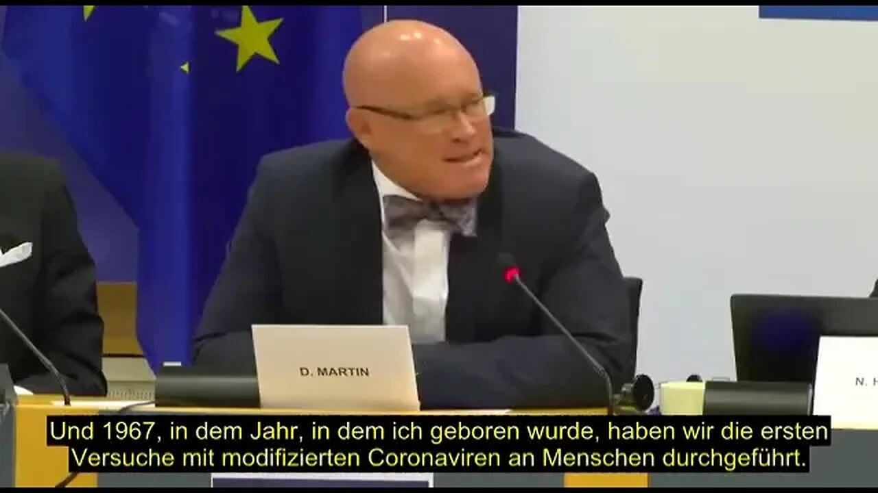 D. Martin im EU Parlament | Geschichte des Coronavirus begann bereits 1965