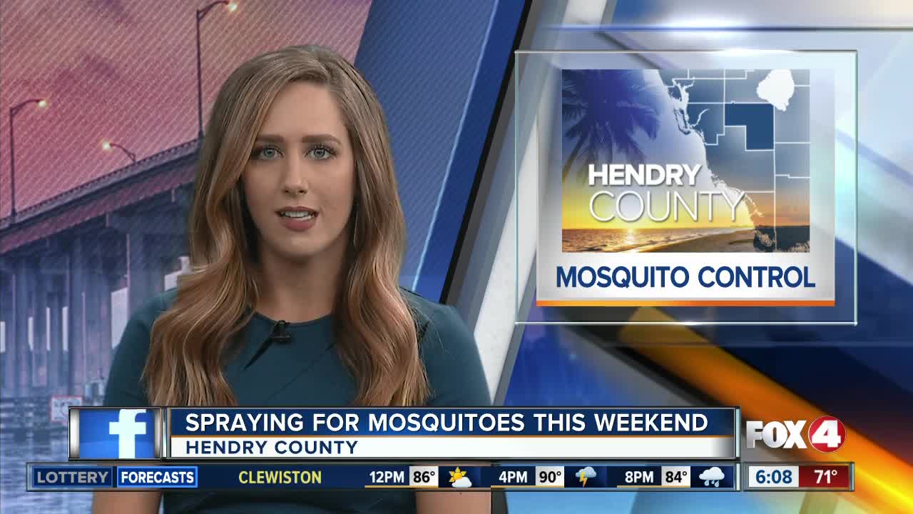 Mosquito spraying planned in Hendry County