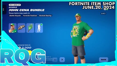 WWE SKINS+SOME ICON EMOTES ARE BACK! FORTNITE ITEM SHOP (June 20, 2024)