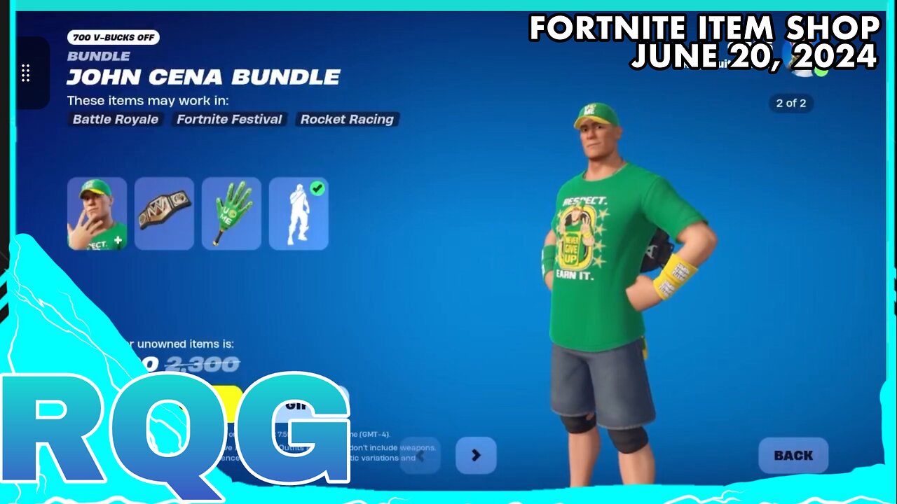 WWE SKINS+SOME ICON EMOTES ARE BACK! FORTNITE ITEM SHOP (June 20, 2024)
