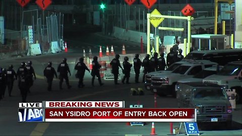 San Ysidro Port of Entry temporarily closed Monday morning