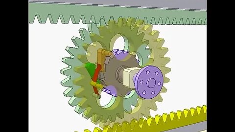 2411 Converting two way linear motion into one way rotation 1
