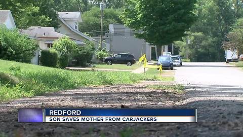 Redford woman saved from carjackers by son, police search for suspects