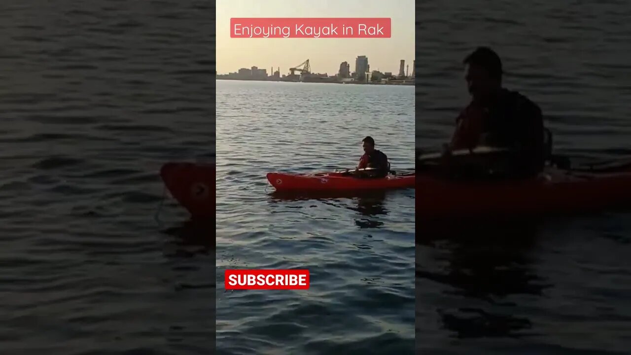 Enjoying Kayak in Rak | Dubai | #shorts #ytshorts #dubai #rasalkhaimah #kayak