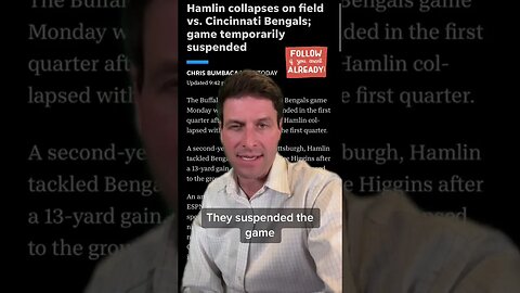 Damar Hamlin Part 1… Questions Need To Be Asked..