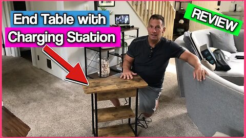 End Table with Charging Station