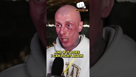 "I got poked in the eye, fingers crossed my vision comes back", Naff Higson ~ #BKFC40