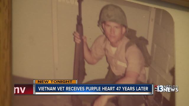 Vietnam vet awarded Purple heart