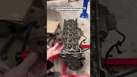 BMW E34 M5 Camshafts and Cylinder Head Intermediate Piece Removed #bmw #cars #diy #bmwm5 #bmwe34