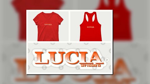 LUCIA. MY NAME IS LUCIA. SAMER BRASIL (TEEPUBLIC)