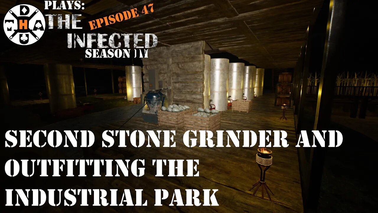 Getting Shelving Into The Industrial Park And Second Stone Grinder! The Infected Gameplay S4EP47