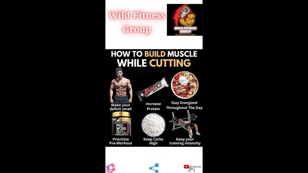 🔥How to build muscle while cutting🔥#fitness🔥#wildfitnessgroup🔥#shorts🔥